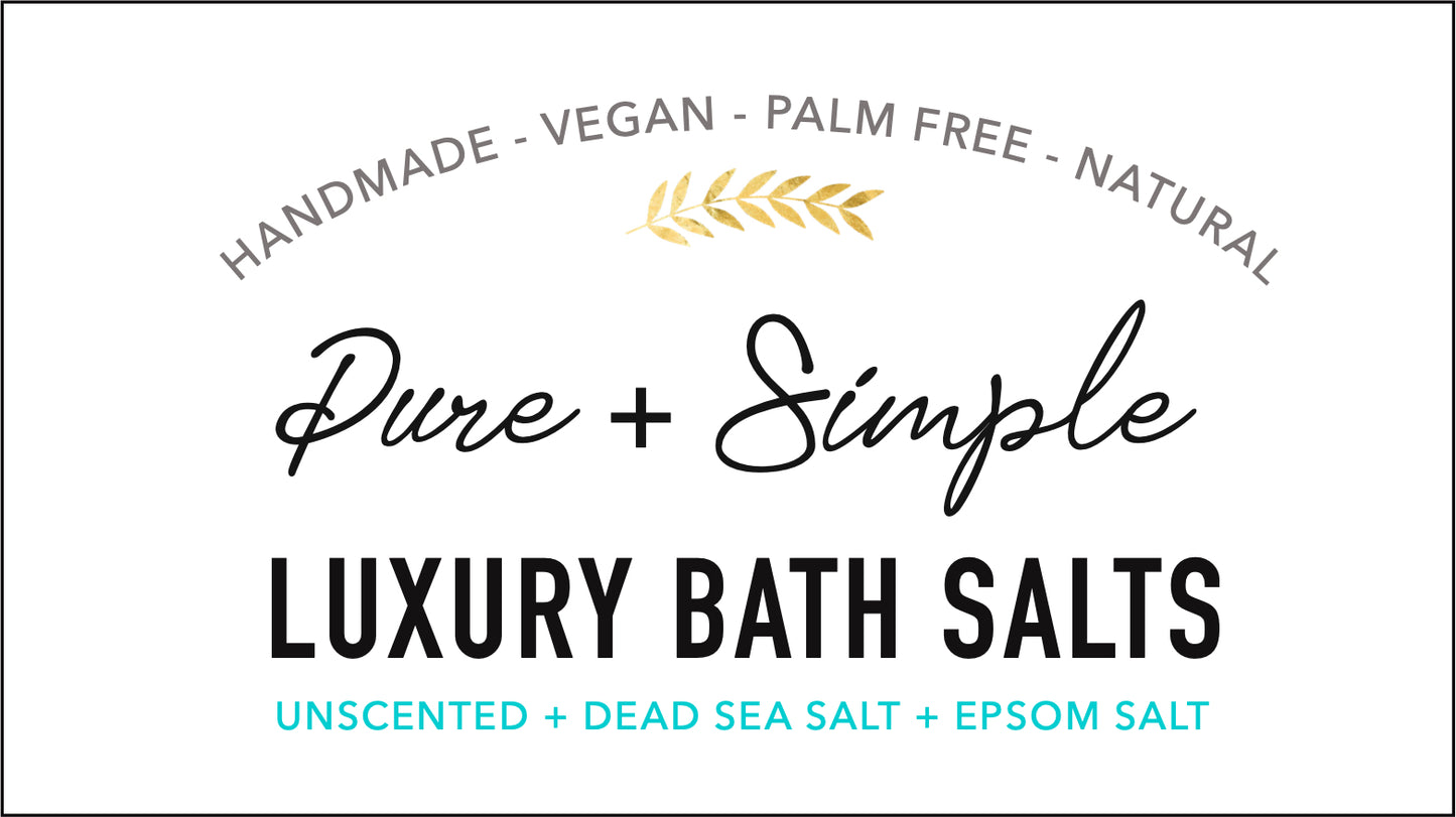 Pure and Simple Luxury Bath Salts