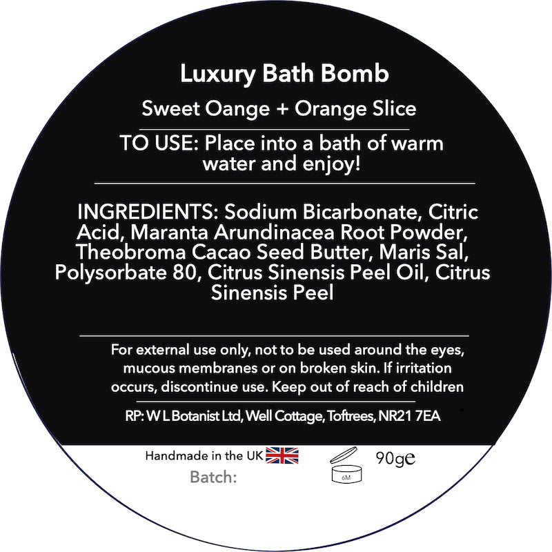 Sweet Orange Bath Bomb