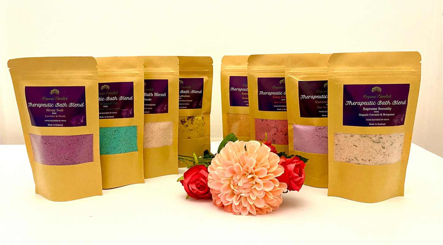 Mandarin & Cedarwood Luxury Natural Bath Blend in Eco-Pouch-1