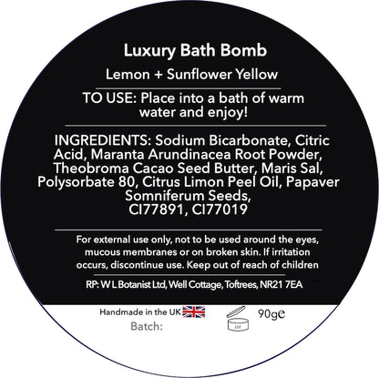 Lemon & Poppy Seed Bath Bomb