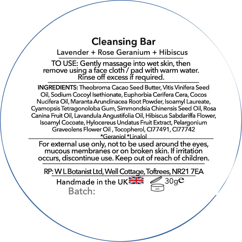 Rosehip & Hibiscus Nighttime Cleansing Bar