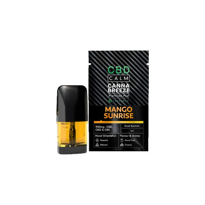 900mg CBD Calm Cannabreeze Prefilled Pod