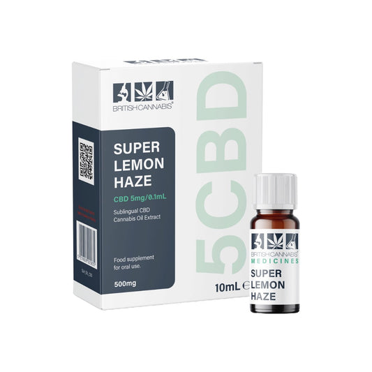 5CBD by British Cannabis 500mg CBD Full Plant Extract Super Lemon Haze 10ml